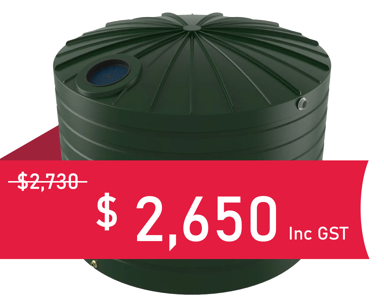 15,000 Litre Domed Round Water Tank