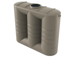 3,000L (660 Gal) Bushmans Slimline Poly Rainwater Tank