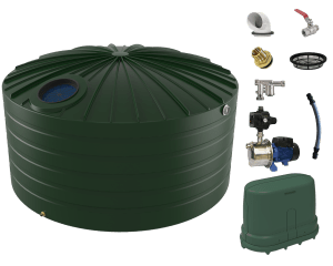 10000L Squat Water Tank with House Water Pump Package