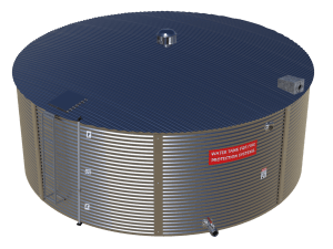 60,000 Litre Aqualine Commercial Steel Water Tank