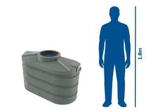 660l slimline tank