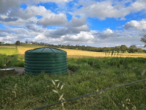 20,000 Litres water tank in field