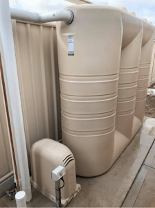 beige slimline tank installation